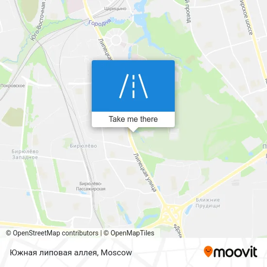 Южная липовая аллея map