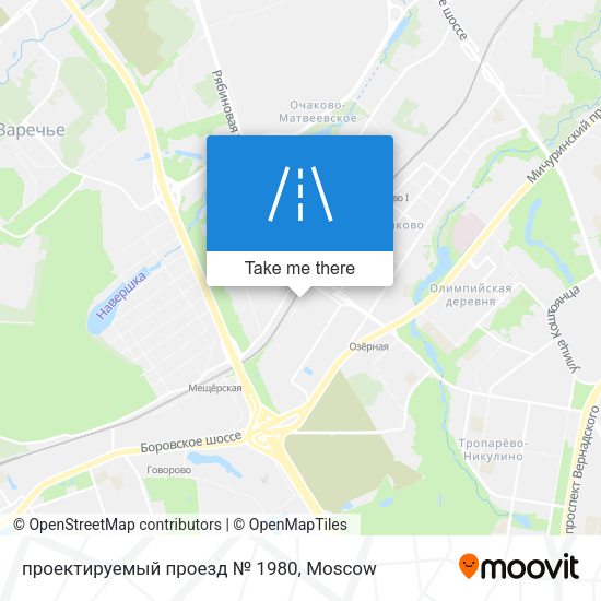 проектируемый проезд № 1980 map