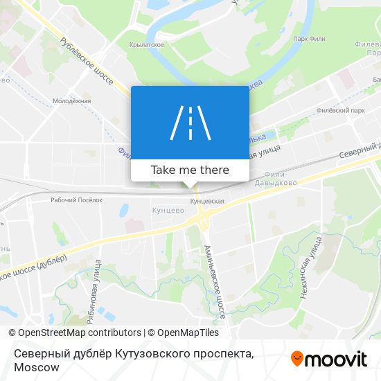 Северный дублёр Кутузовского проспекта map