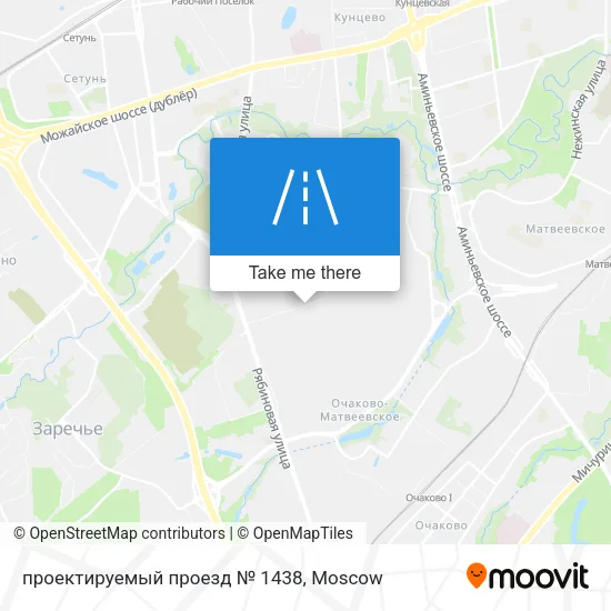 проектируемый проезд № 1438 map