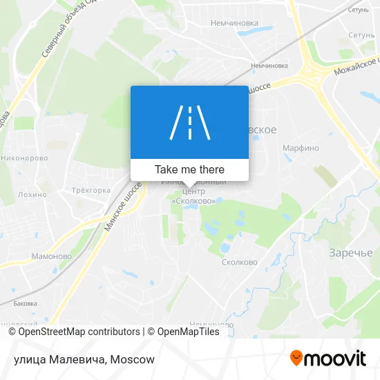 улица Малевича map