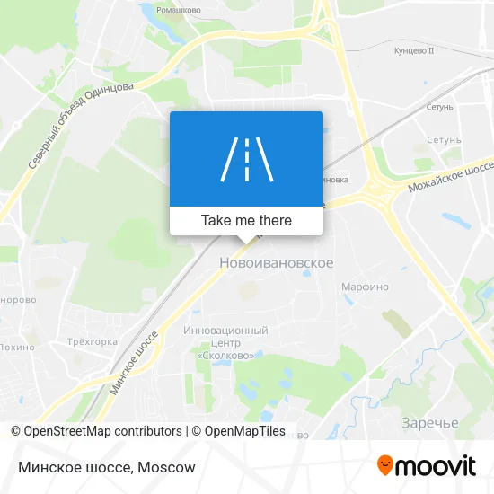 Минское шоссе map