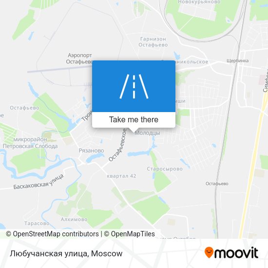 Любучанская улица map