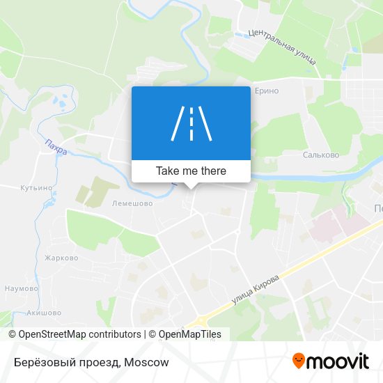 Берёзовый проезд map