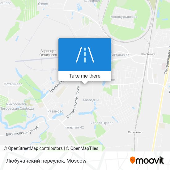 Любучанский переулок map