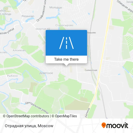 Отрадная улица map