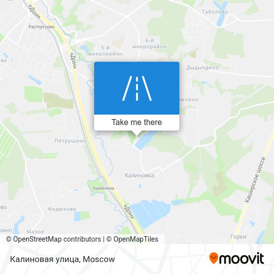 Калиновая улица map