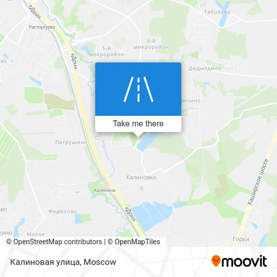 Калиновая улица map