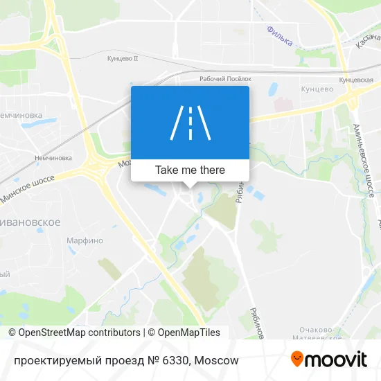 проектируемый проезд № 6330 map