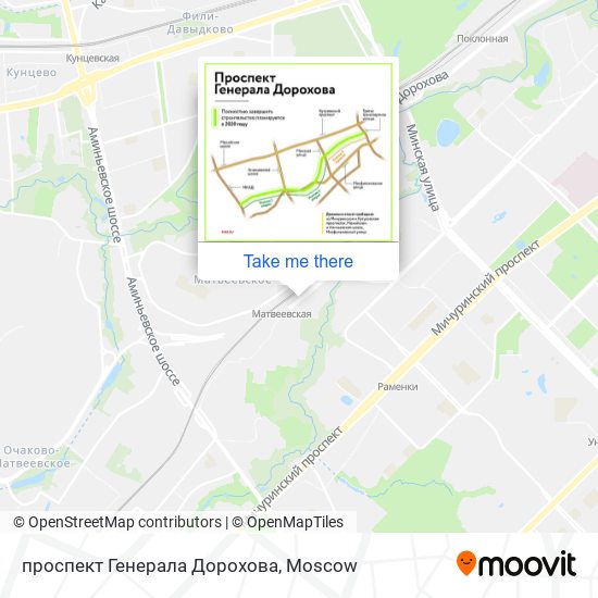 проспект Генерала Дорохова map