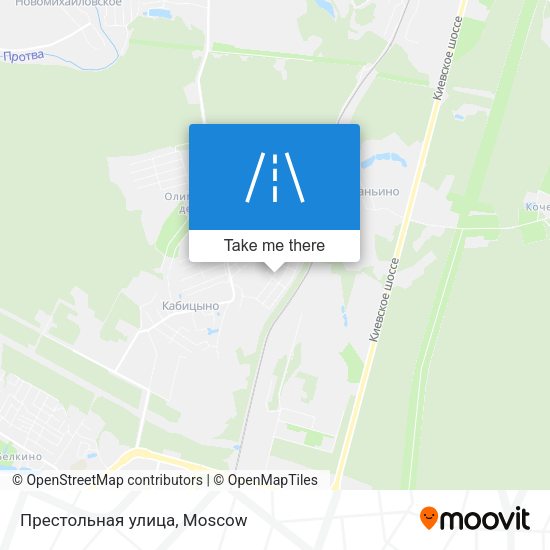 Престольная улица map