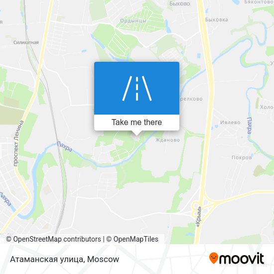 Атаманская улица map