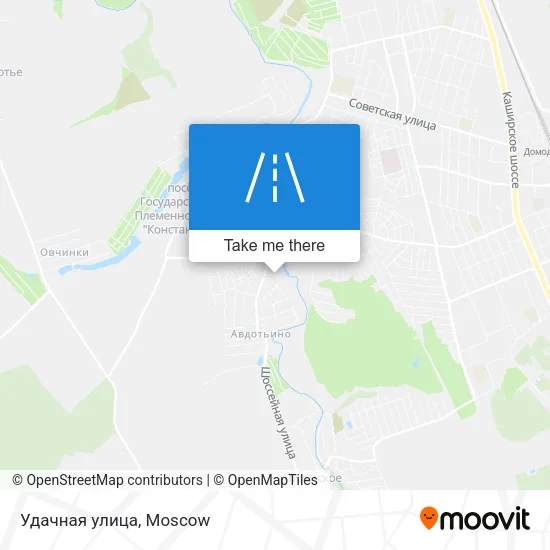 Удачная улица map