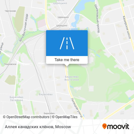 Аллея канадских клёнов map