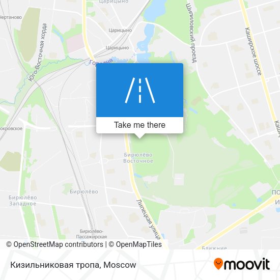 Кизильниковая тропа map