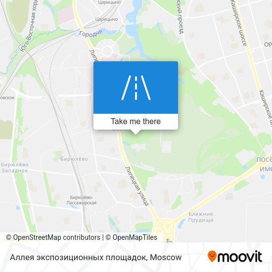 Аллея экспозиционных площадок map