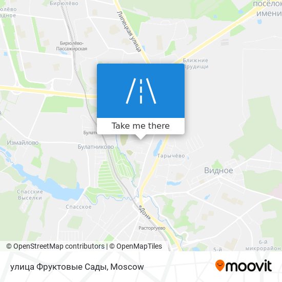 улица Фруктовые Сады map