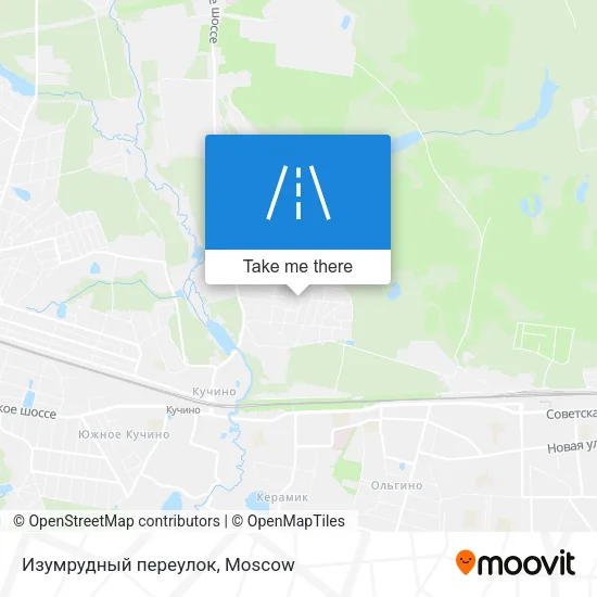 Изумрудный переулок map