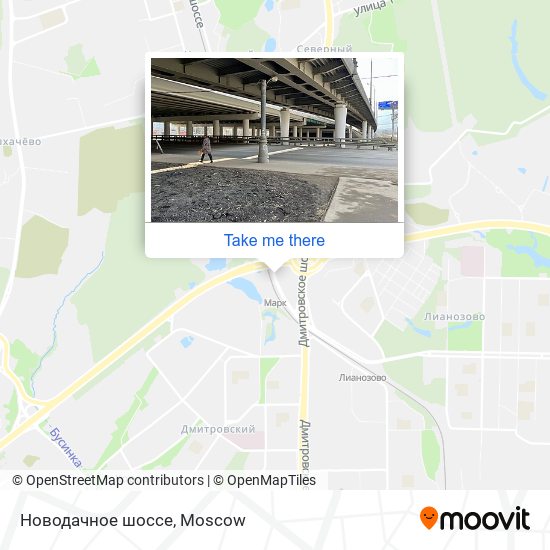 Новодачное шоссе map