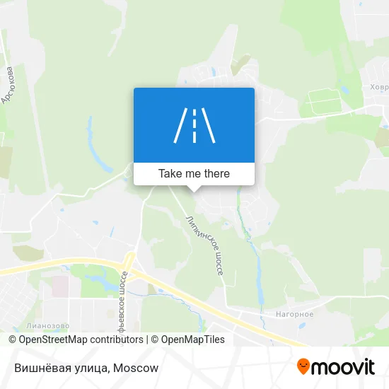 Вишнёвая улица map