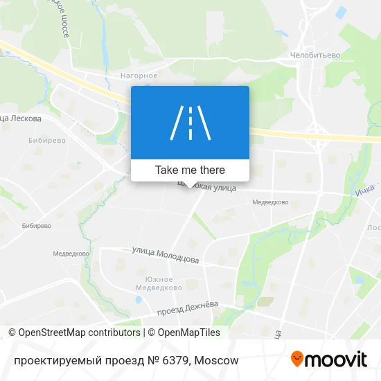 проектируемый проезд № 6379 map