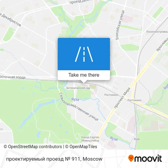 проектируемый проезд № 911 map