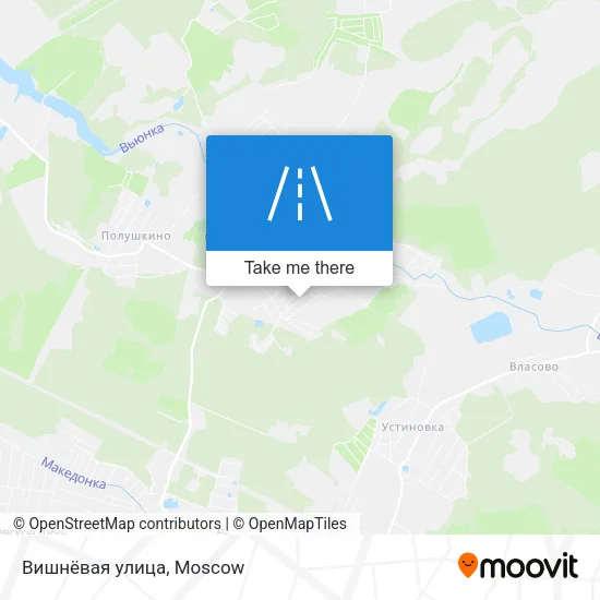 Вишнёвая улица map