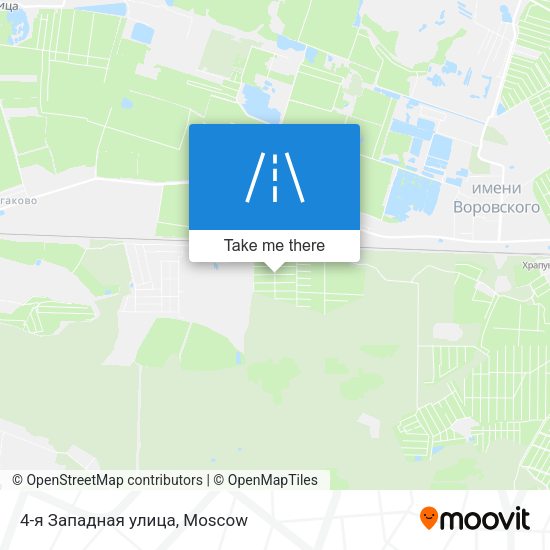 4-я Западная улица map
