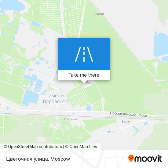 Цветочная улица map