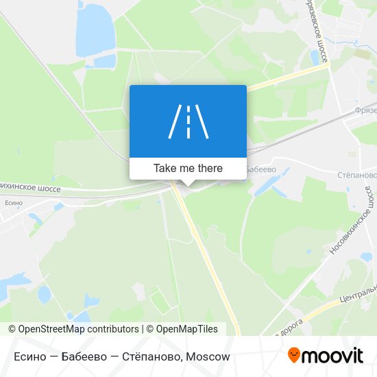 Есино — Бабеево — Стёпаново map