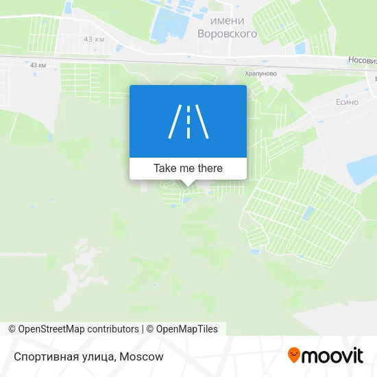 Спортивная улица map