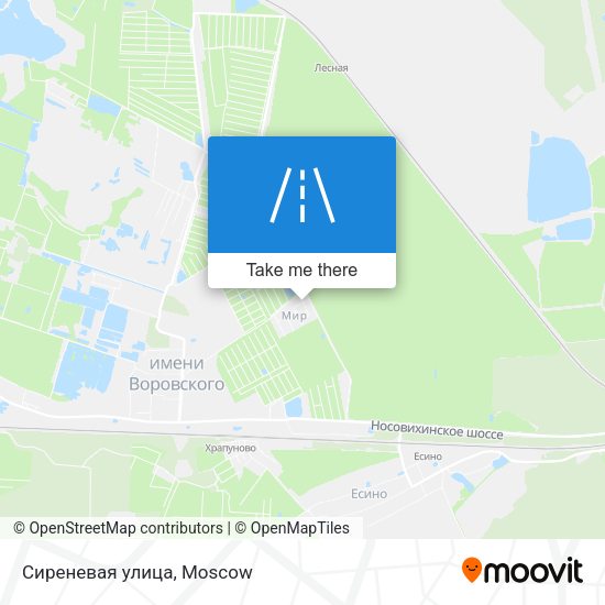 Сиреневая улица map