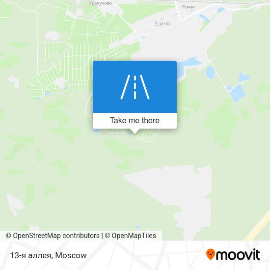13-я аллея map