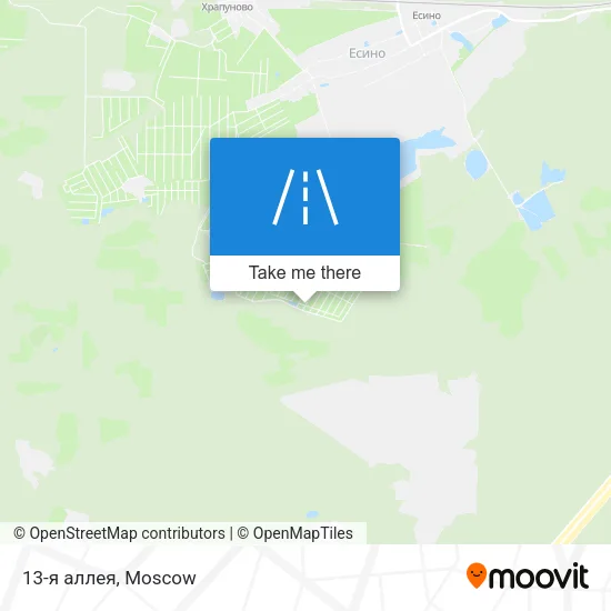 13-я аллея map