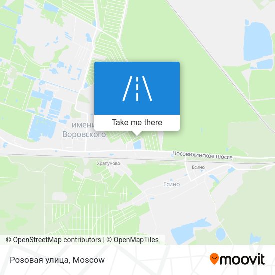 Розовая улица map