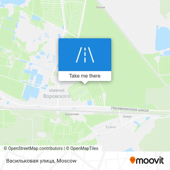 Васильковая улица map