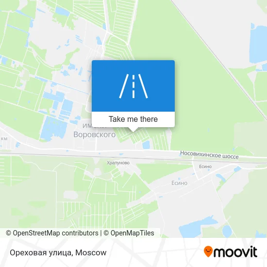 Ореховая улица map