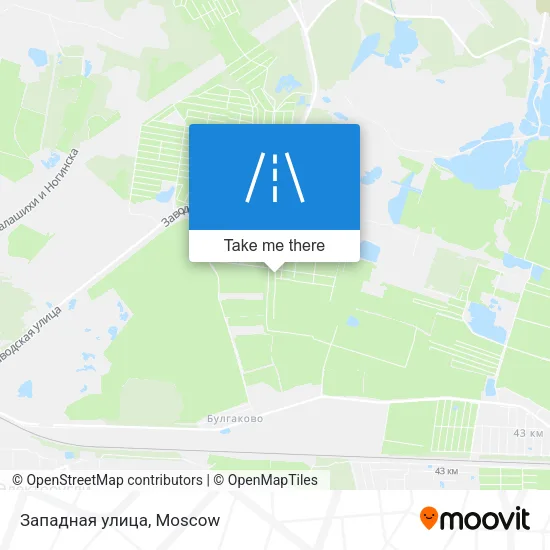 Западная улица map