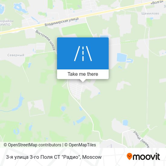3-я улица 3-го Поля СТ "Радио" map