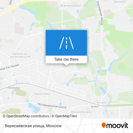 Вересаевская улица map