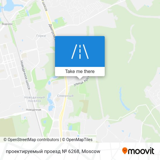 проектируемый проезд № 6268 map