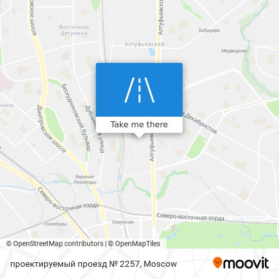 проектируемый проезд № 2257 map