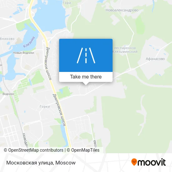 Московская улица map