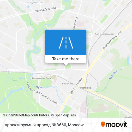 проектируемый проезд № 3660 map