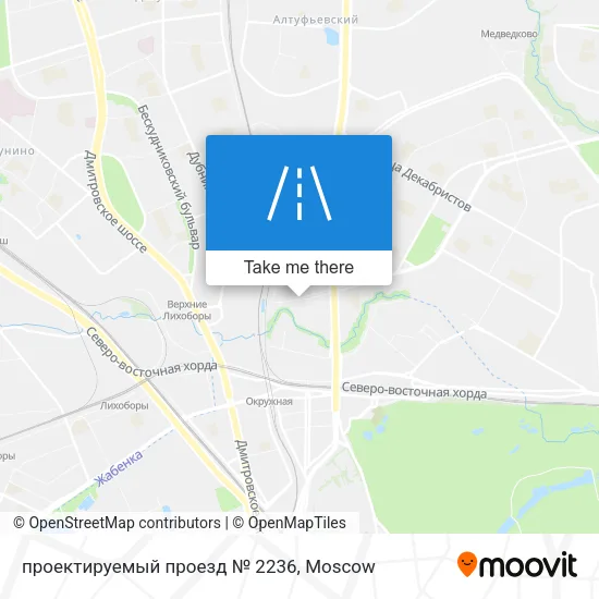 проектируемый проезд № 2236 map