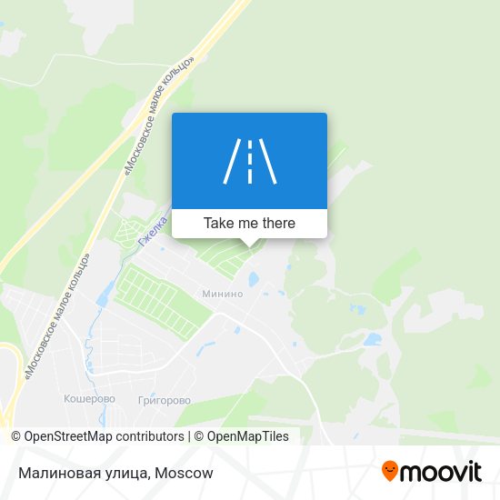 Малиновая улица map