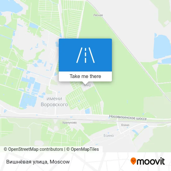 Вишнёвая улица map