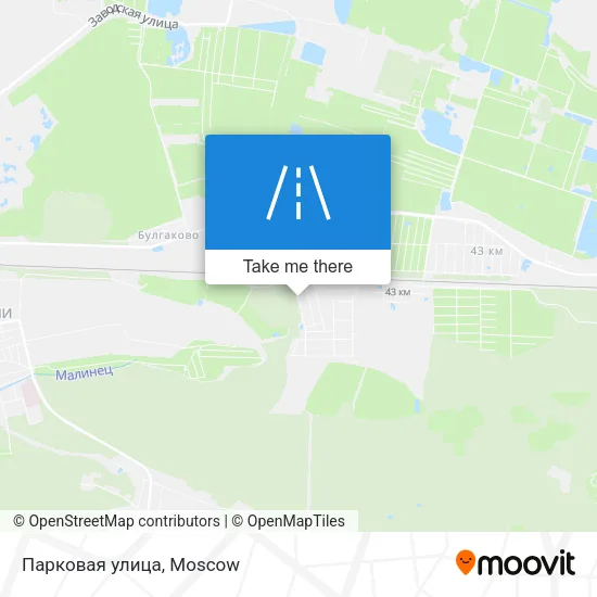 Парковая улица map