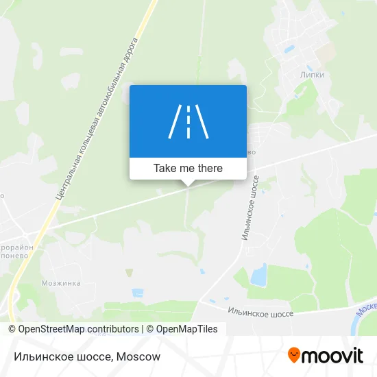 Ильинское шоссе map