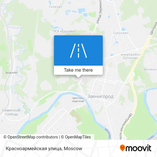 Красноармейская улица map